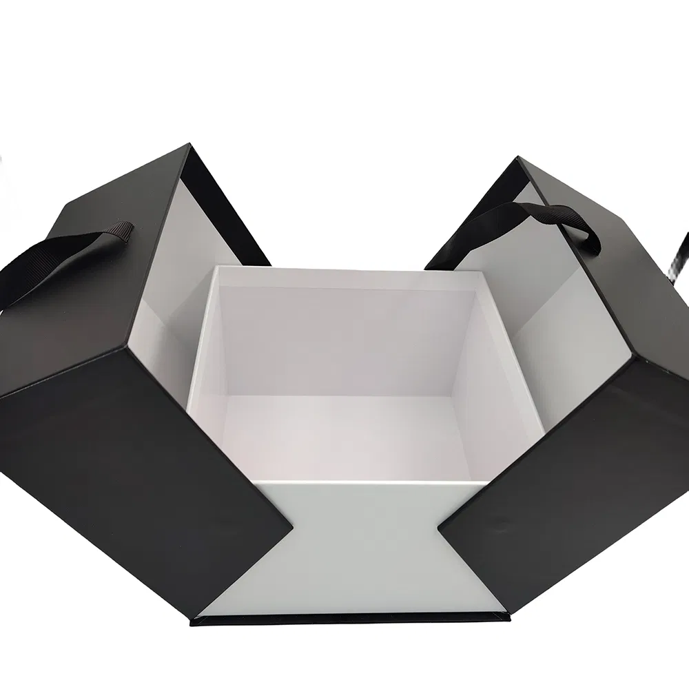 Wholesales Black Luxury Gift Boxes Perfume Box for Cosmetic Gift Bag Wedding Paper Box