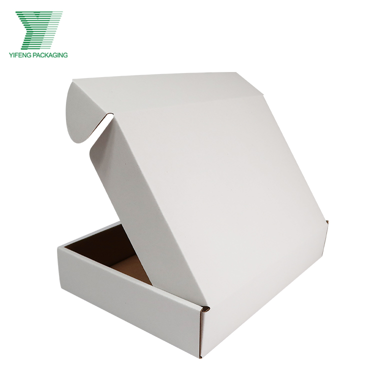 E Flute Corrugated Board White Craft Paper Flat Pack Shipping Mailer Box Ready To Ship E-commerce Packaging Mailer Box