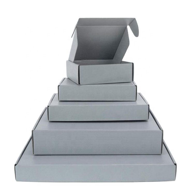 Custom logo Subscription Ecommerce Shipping Boxes Gray Corrugated Paper Airplane Box Folding Mailer Paper Box for Gift Delivery