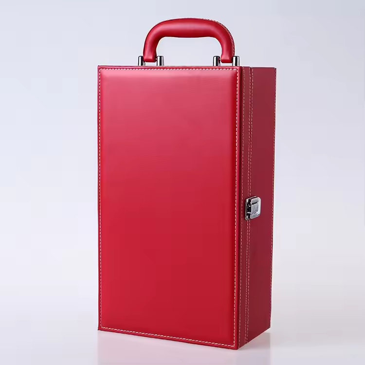 Premium Foil Stamped Paperboard Wine Bottle Boxes Custom Luxury Liquor Gift Packaging with Metallic Stamping