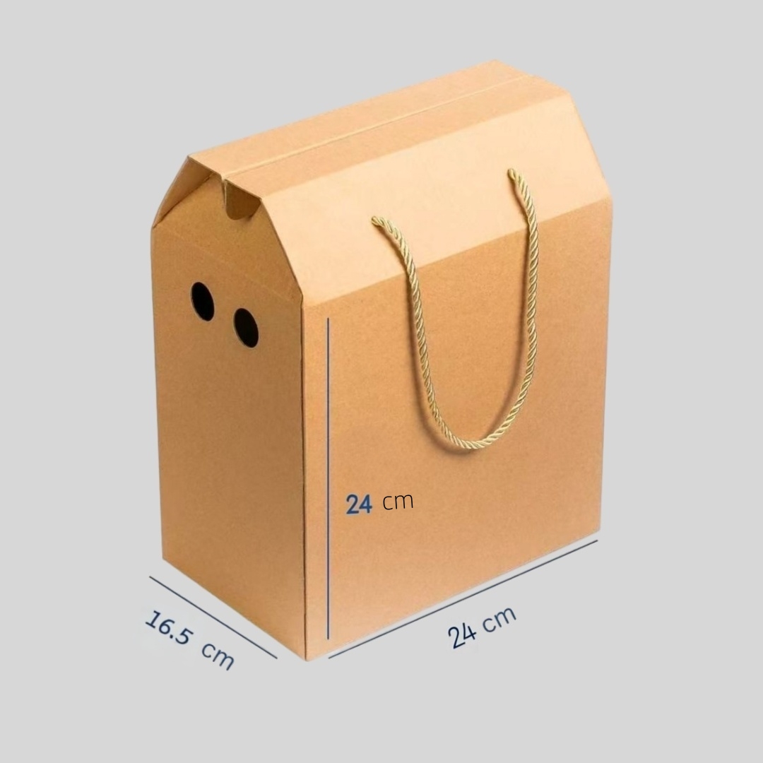 Customizable Kraft Corrugated Paper Box Foldable Recyclable Packaging For Perfume Exhibition Gift &amp; Food Wrapping Box