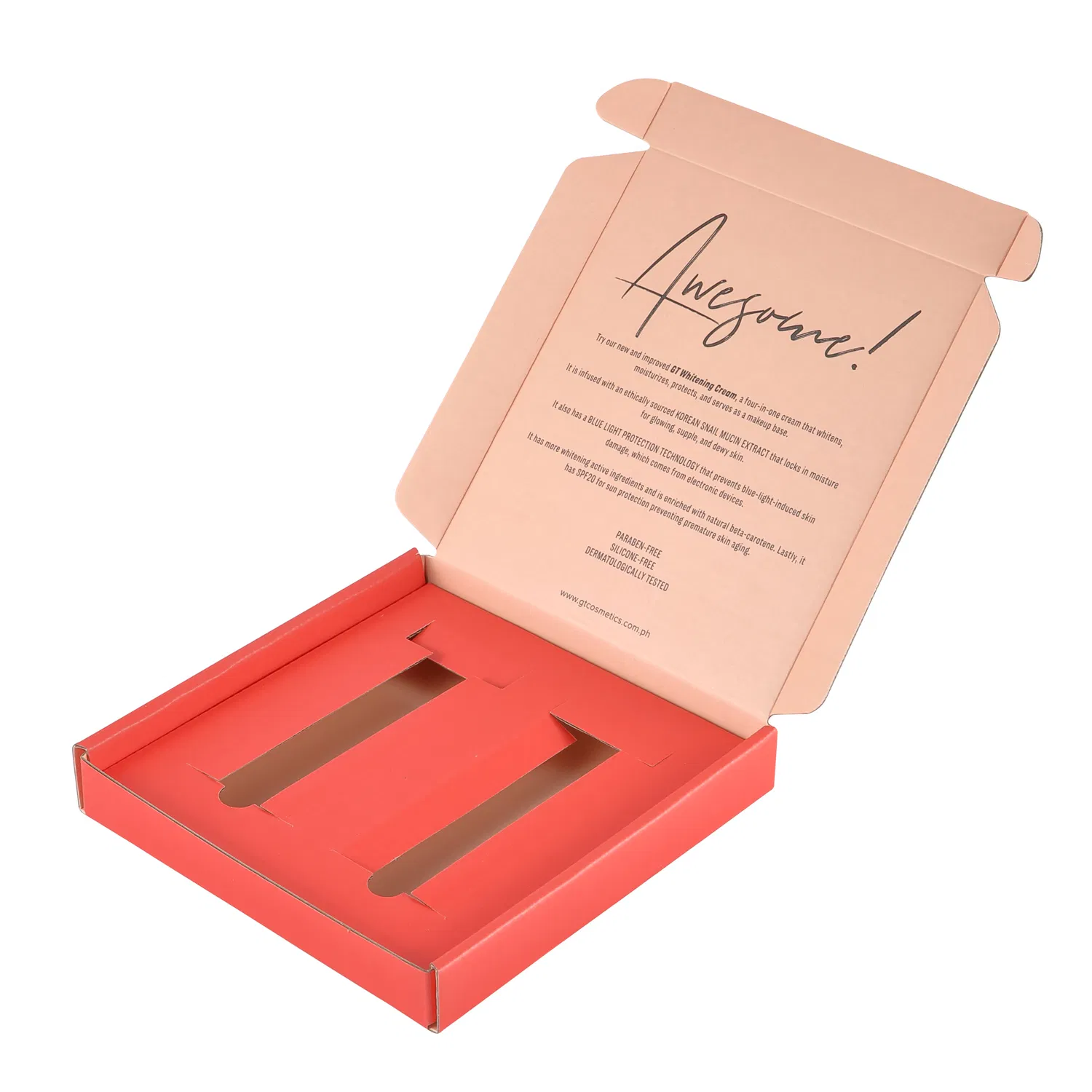 Customized Elegant Fancy Retail Gift Perfume Cosmetic Packaging Paper Box for Makeup