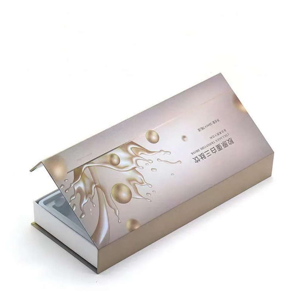 High-end Recyclable Paperboard Rigid Wine Gift Box with Flip-top Closure Customizable for Wines and Spirits