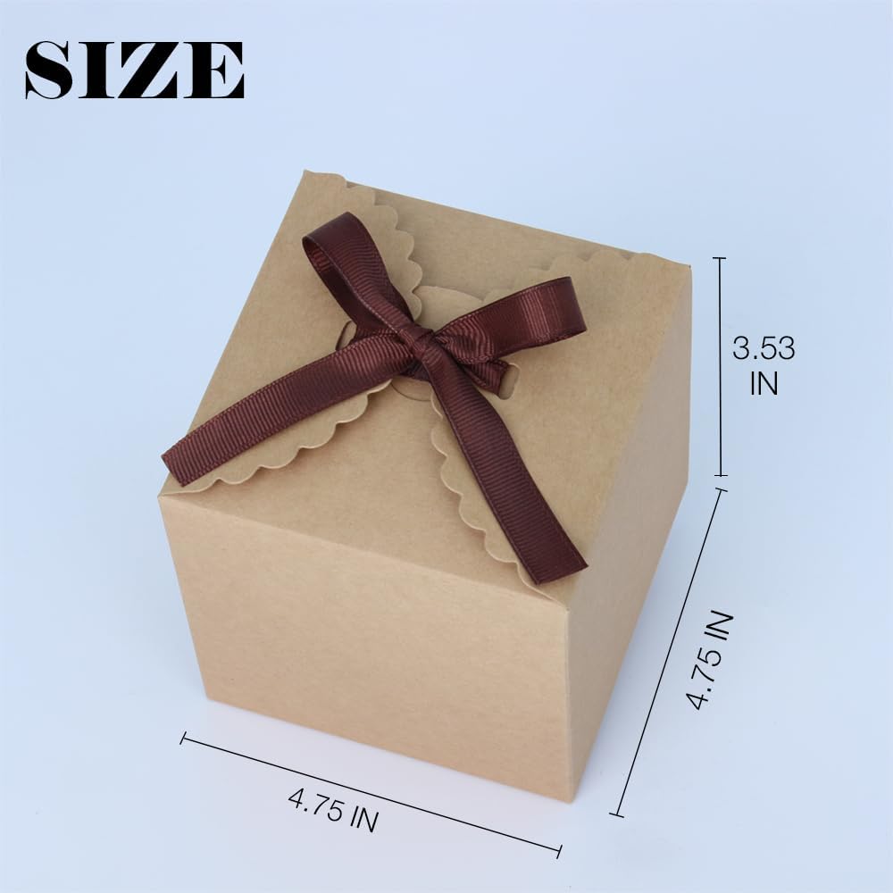Hot Selling Black Gift Boxes With Lids and Ribbons 10 Pack Easy Assemble Cardboard Present Box for Christmas Holiday Gifting