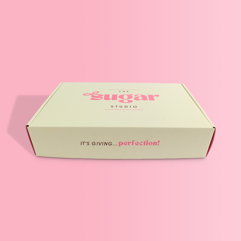 Popular Yellow Pink Custom Printing Custom Boxes Packaging 2.3 Mm Corrugated Shipping Packaging Box Shipping Mailer Box