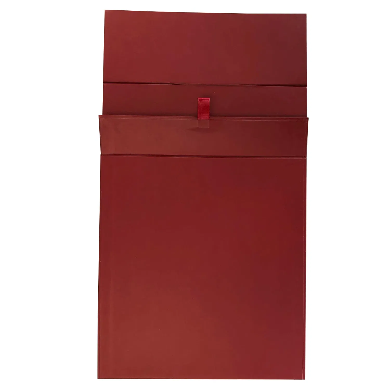 Red Collapsible Folding Paper Gift Box with Magnetic Closure for Wedding Gift