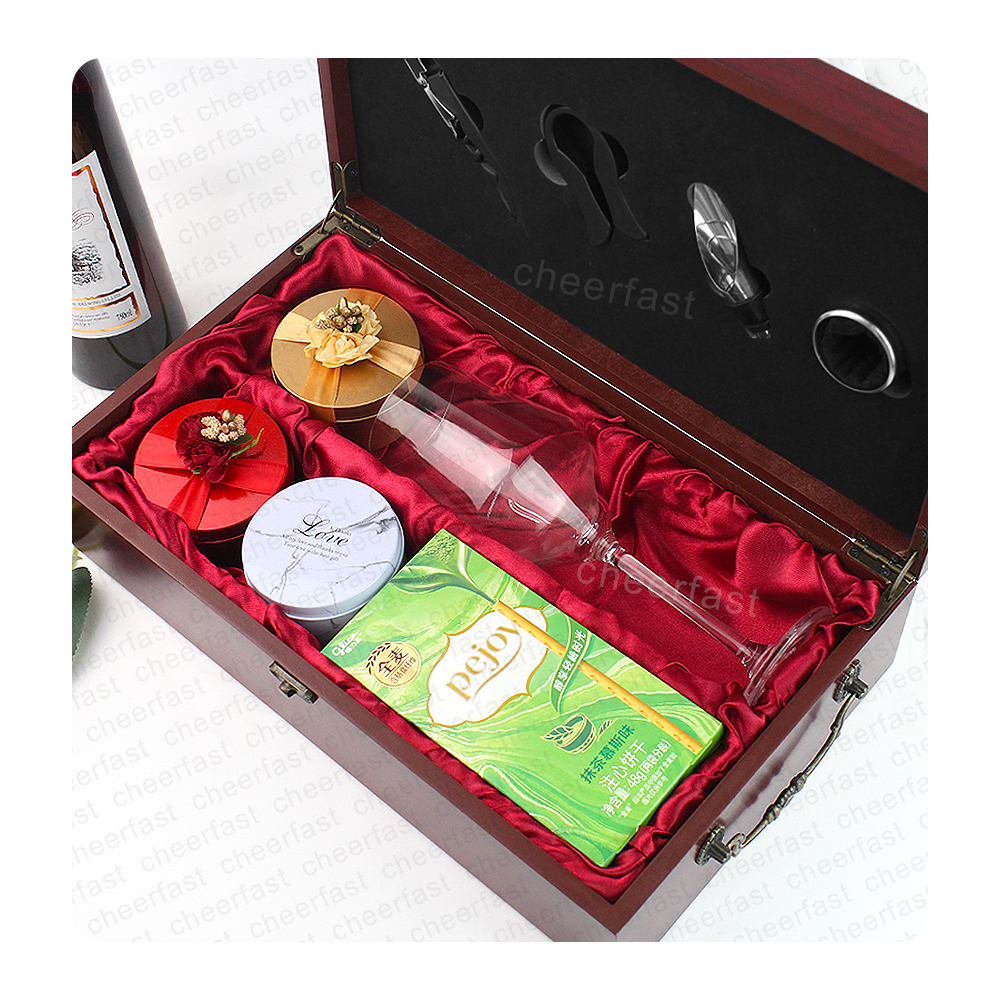 Welcome Printing Your Design Mdf Red Wine Wood Box Wonderful Birthday Gift 2 Bottle Wooden Wine Box