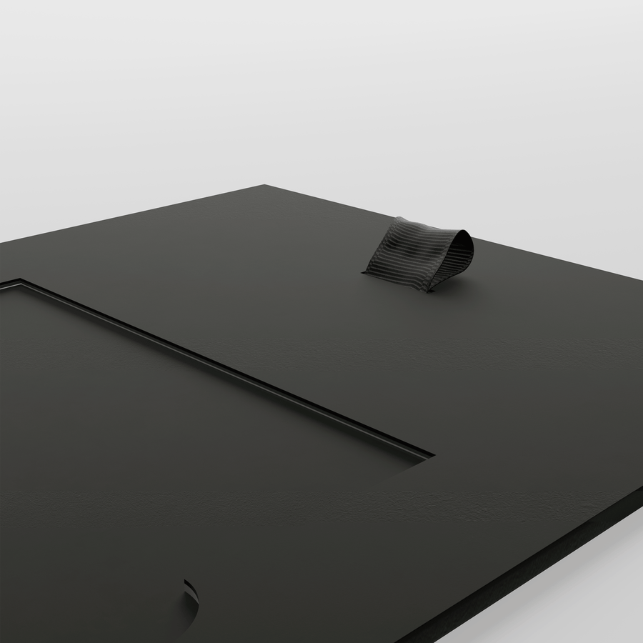 Custom Matte Black Double Door Flip Top Rigid Gift Box for Corporate Gift Set Packaging