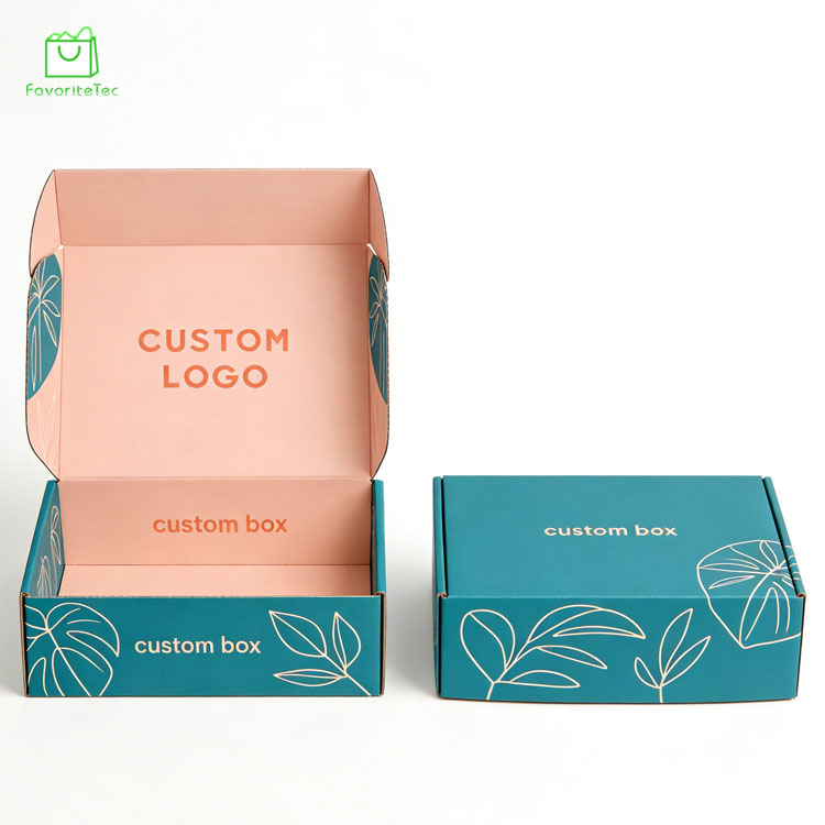 Custom Printed Waterproof Embossed Mailer Box with Sponge Lining and Logo for Cosmetic Gift Packaging