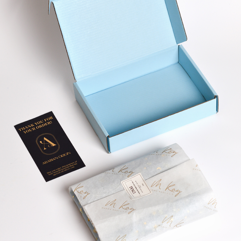 Personalized Subscription Mailer Shipping Paper Boxes Clothing Gift Packaging Mailer Box with Wrapping Paper