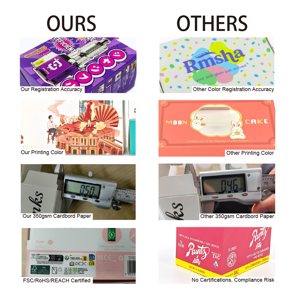 Custom Logo Drawer Box Sliding Pull Out Cardboard Gift Packaging Box Cute Figure Custom Printed Jewelry Cosmetic Drawer Box