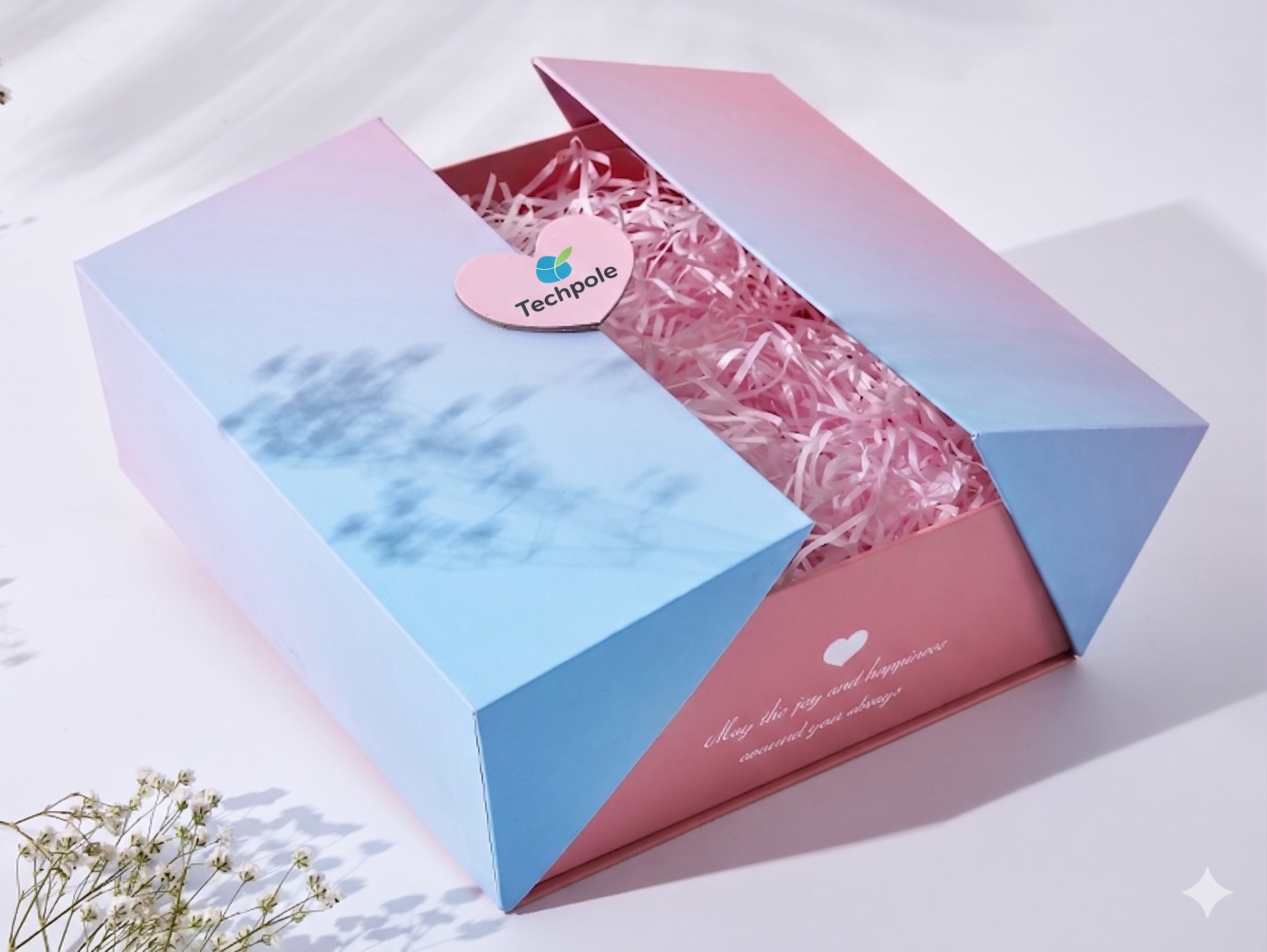 Luxury Double Door Magnetic Gift Box Custom Logo Rigid Cardboard Packaging Box for Jewelry Cosmetics Chocolate Candle