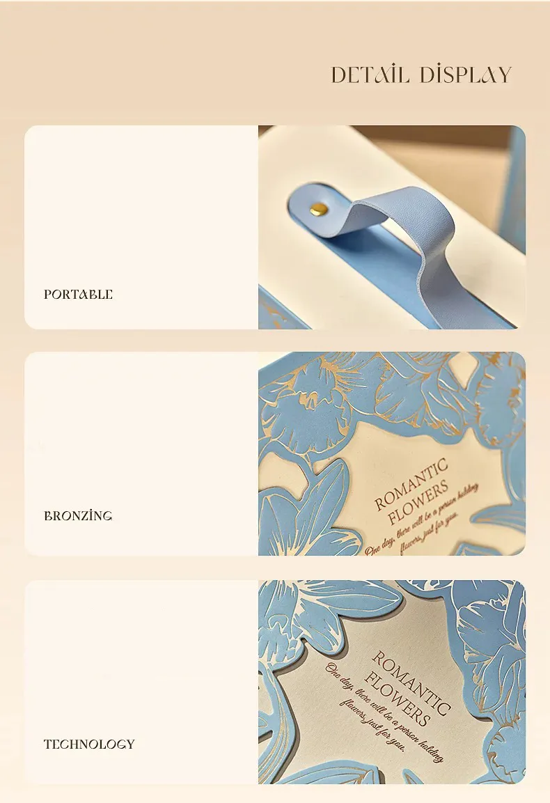 Luxury Custom Rigid Cardboard Magnetic Packaging Paper Cosmetic Carrying Gift Box for Wedding Birthday Holidays