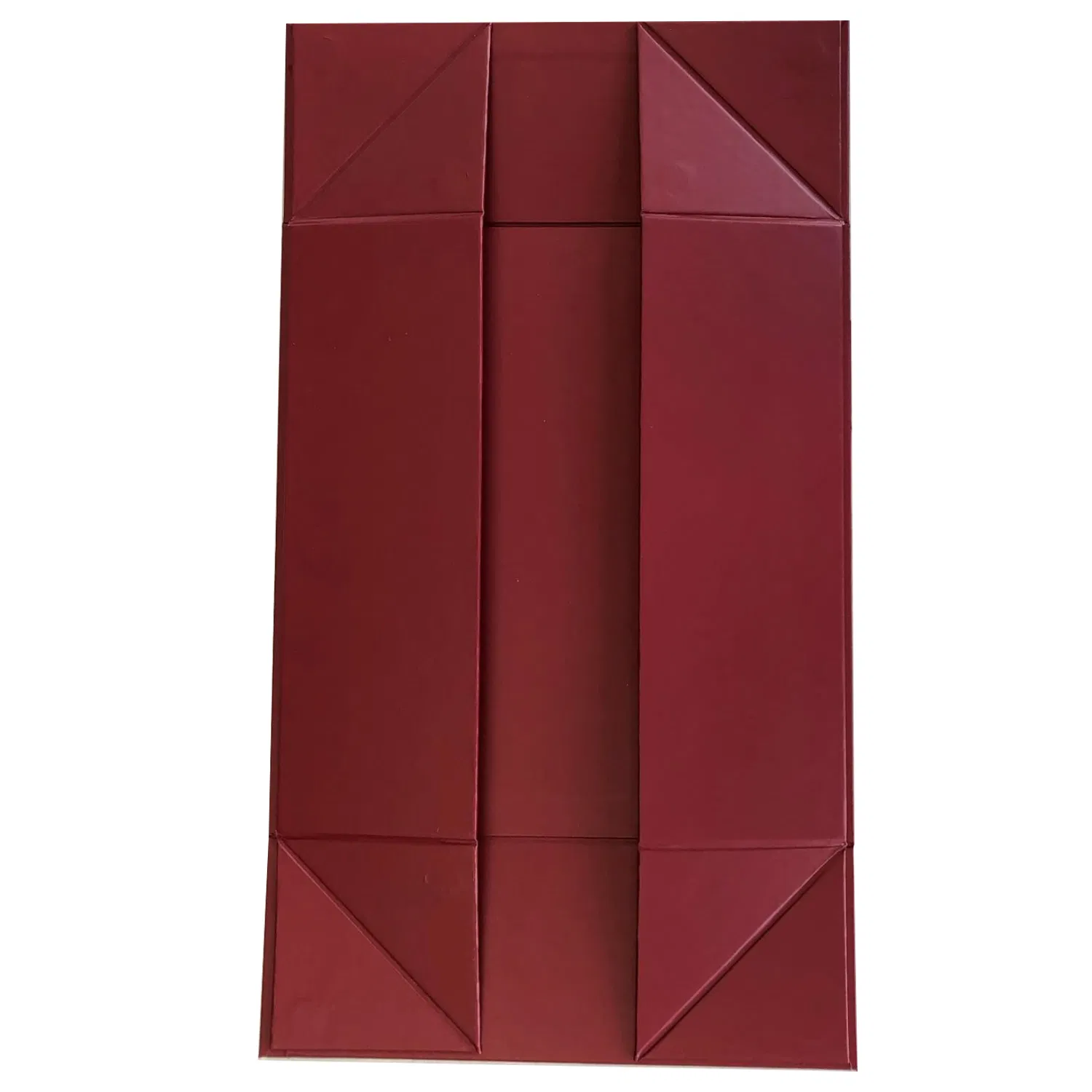 Red Collapsible Folding Paper Gift Box with Magnetic Closure for Wedding Gift