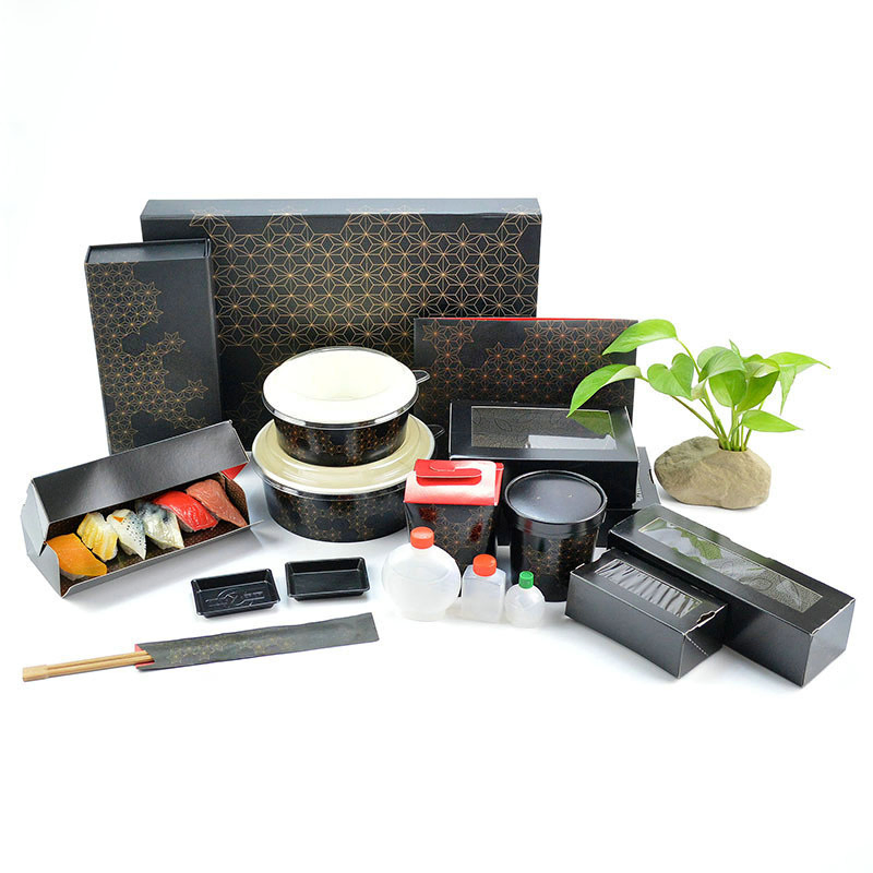 Custom Takeaway Food Gift Packaging Boxes Disposabale Cardboard Box Sushi Paper Gift Boxes
