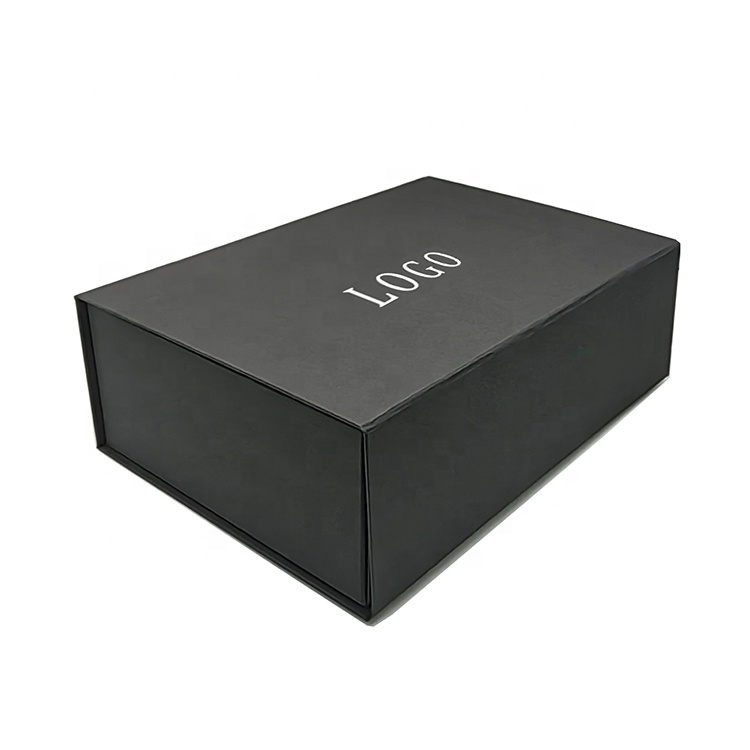 Factory Wholesale Black Folding White Cardboard Custom logo Products Magnetic Box Packaging Foldable