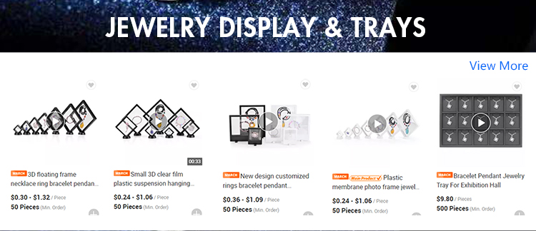 3D Floating Frame Display Trays