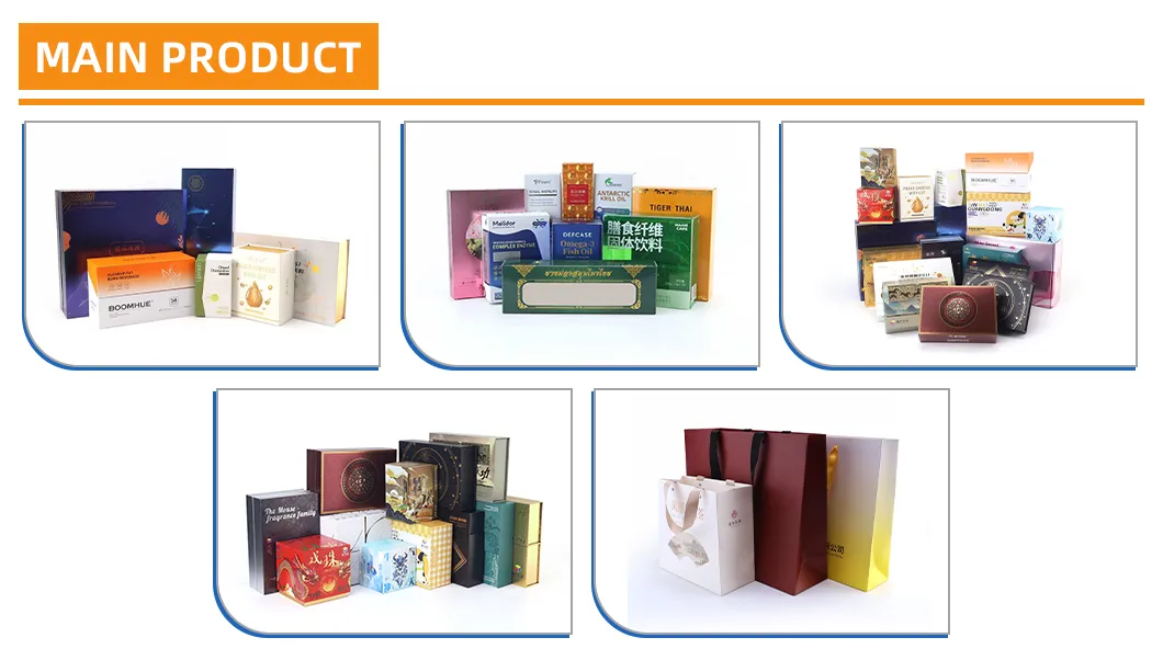 Gold Foil Printed Foldable Magnetic Gift Box for Wedding