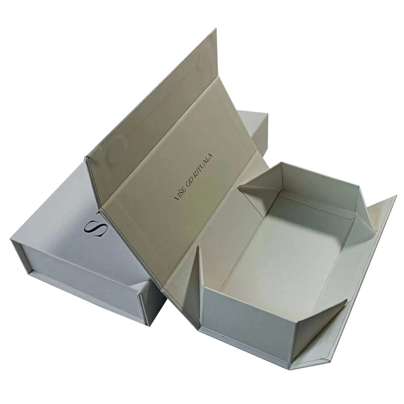 Flip Packaging Cardboard Custom Folding Transportation Custom Magnetic Closure Gift Packaging Suitable for Holiday Business Gifts Skincare Color Packaging Box