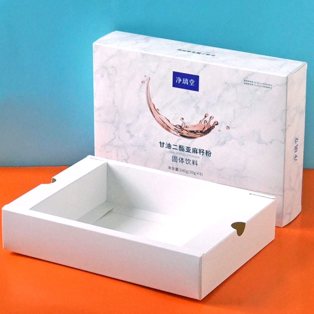 Wholesale Print Recycled Food Packaging Paper Box With Paper Tray Holder Inside of Solid Drinks Gift Candy Gift Chocolate