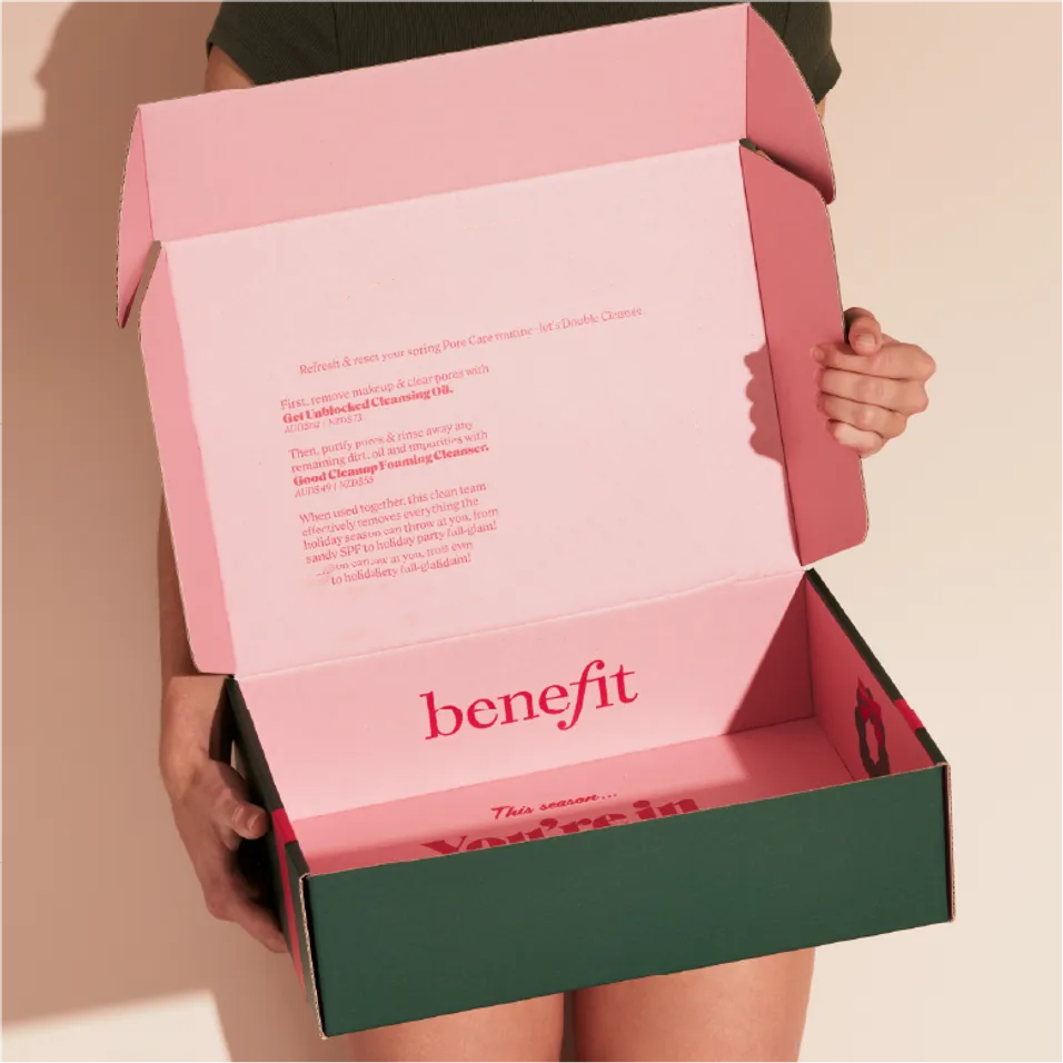 Custom Colored Corrugated Cardboard Carton Pink Paper Logo For Clothing Hat Socks Shipping Boxes Mailing Packaging Box