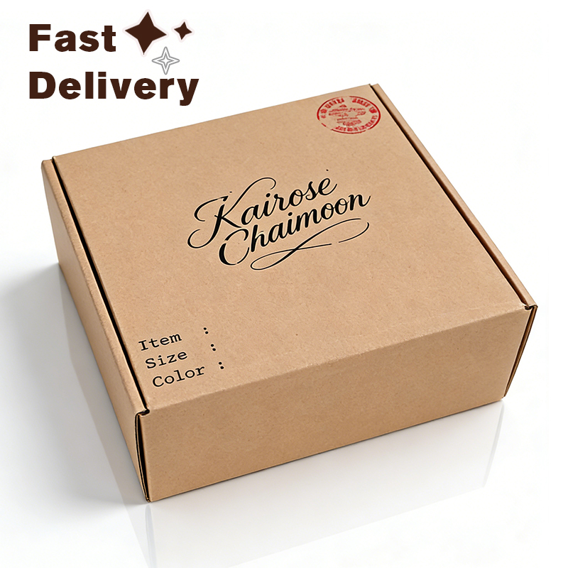Custom Corrugated Box Logo Printing Corrugated Recyclable Packaging Clothes Mailing Cardboard Packaging Paper Shipping Boxes