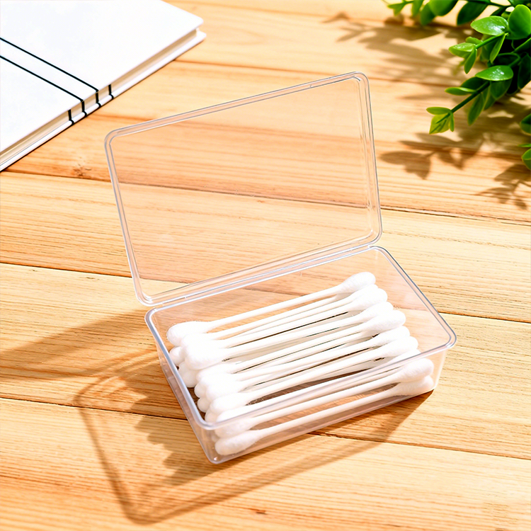 Customizable PET Transparent Plastic Boxes Can Be Used to Hold Small Items Such As Cotton Swabs, Toothpicks, Buttons, Jewelry.
