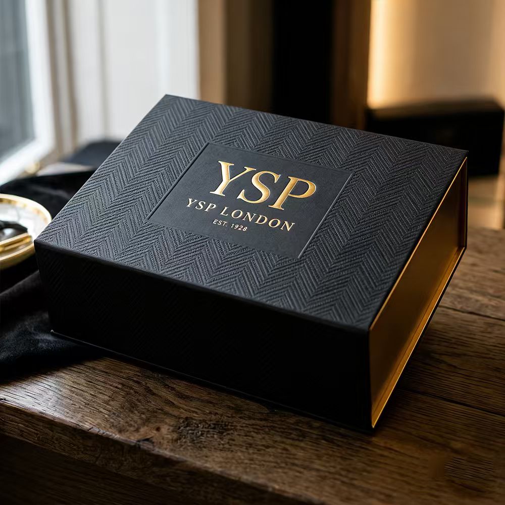 Eco Friendly Biodegradable Luxury Gift Box Custom Logo Embossed Specialty Paper Magnetic Packaging Compostable Rigid Box