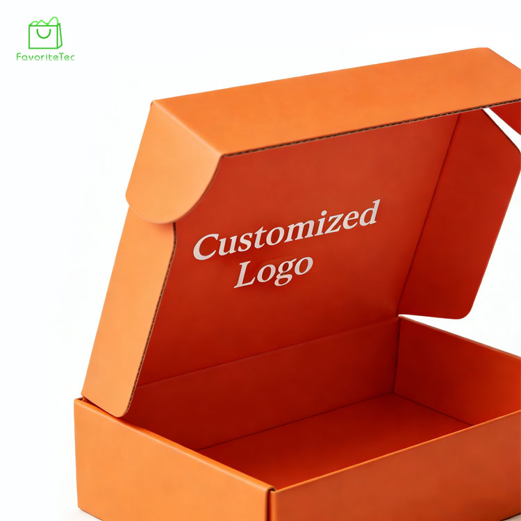 Custom Printed Mailer Box with Logo Eco-Friendly Corrugated Cardboard Packaging Boxes for E-commerce