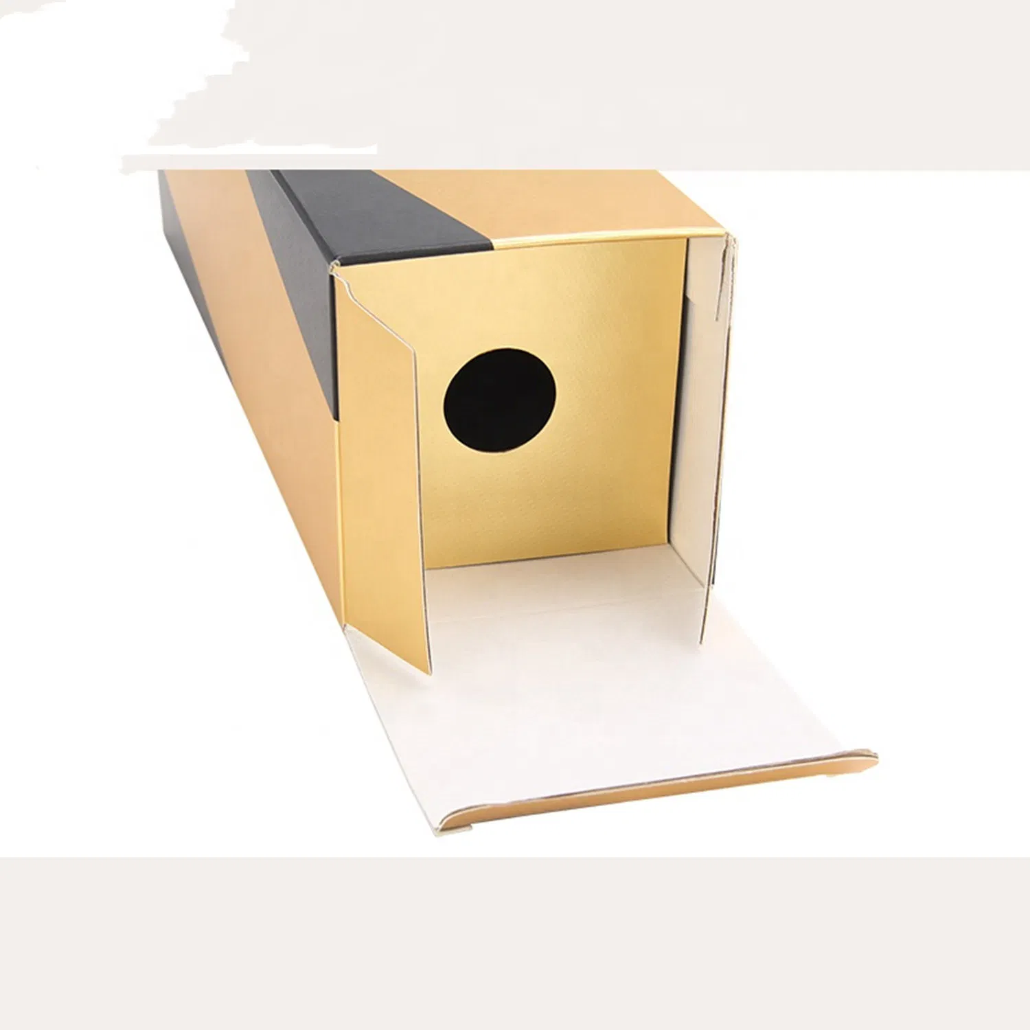 Custom Corrugated Paper Packaging Single Red Wine Bottle Gift Presentation Case Boxes Wholesale Retail Bulk