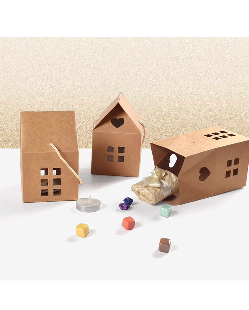 Portable Hollow House Chocolate Candy Biscuit Gift Box