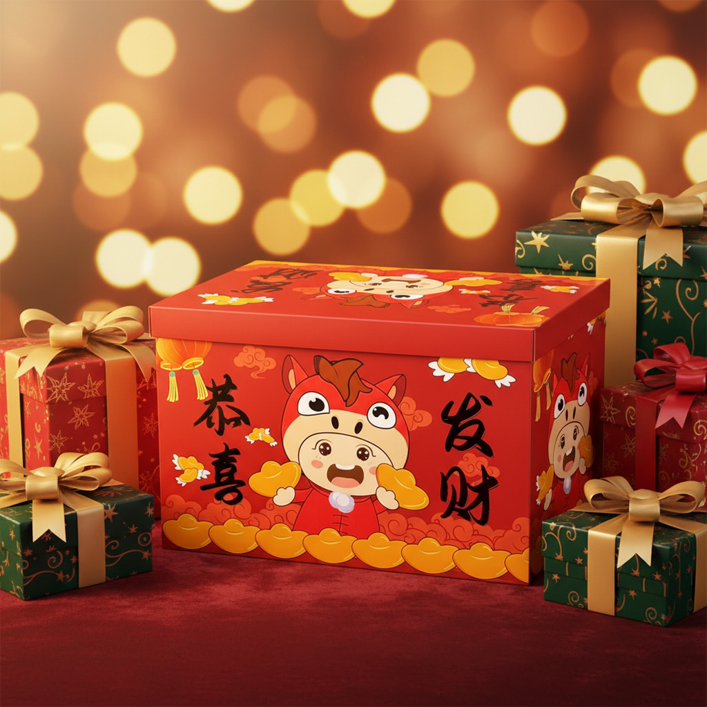 Customizable Eco-Friendly Biodegradable Durable Food Grade Square Snack Multi-Purpose Gift Wrapping Gift Box with Handle