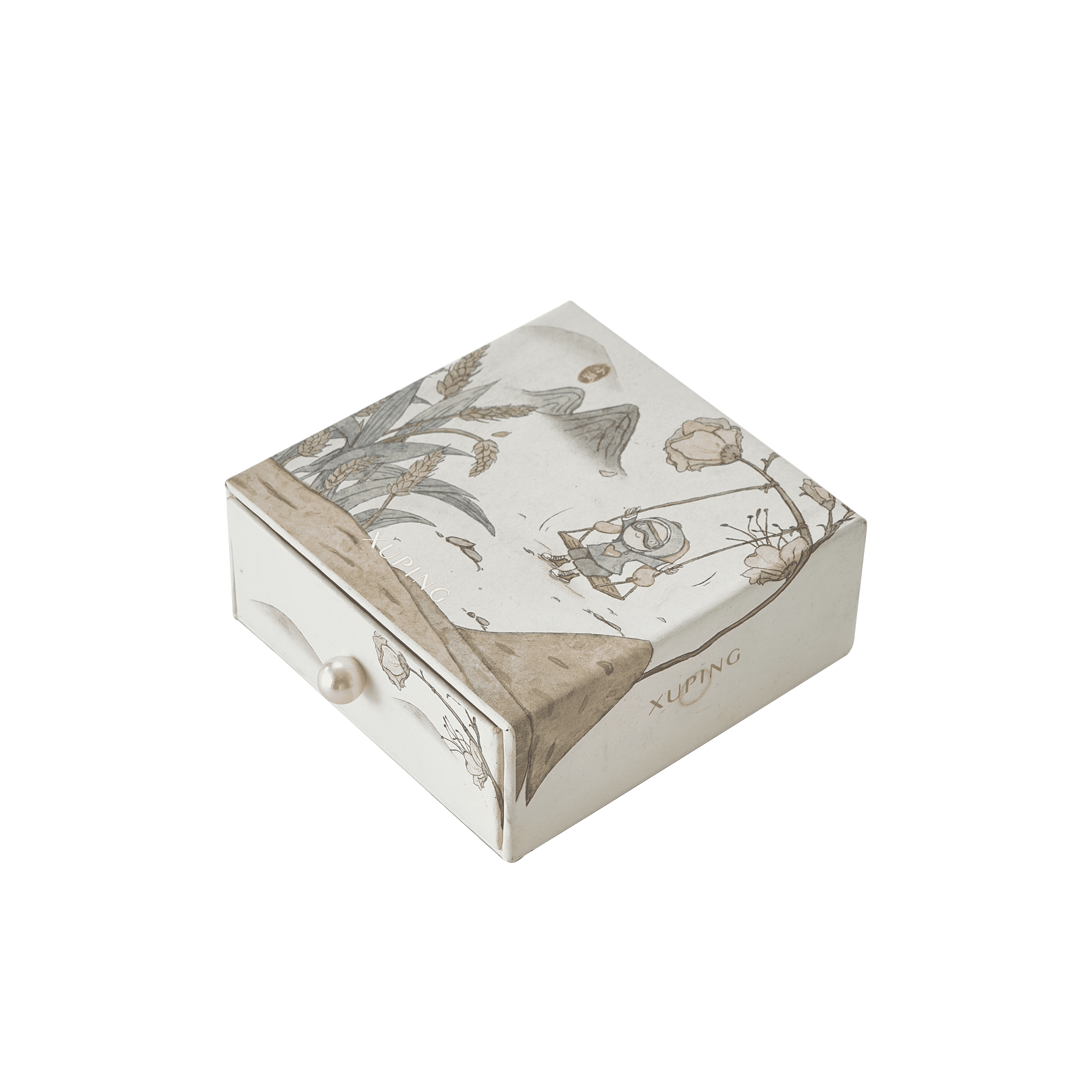 Customizable Eco-Friendly High-End Rigid Drawer Jewelry Boxes-Personalized Size Color Material Print for Delicate Packaging
