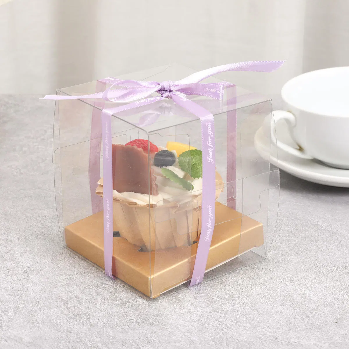 Morchcustomizable Disposable Pet/PP/PVC Cake Gift Box with Clear Plastic Window Lid for Bakery Display and Retail Packaging