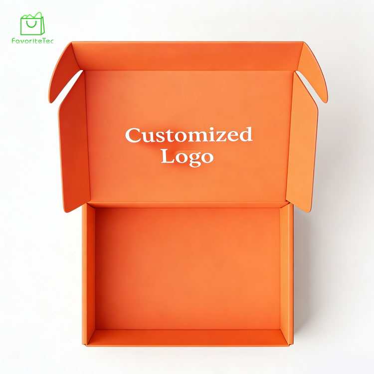 Custom Printed Mailer Box with Logo Eco-Friendly Corrugated Cardboard Packaging Boxes for E-commerce
