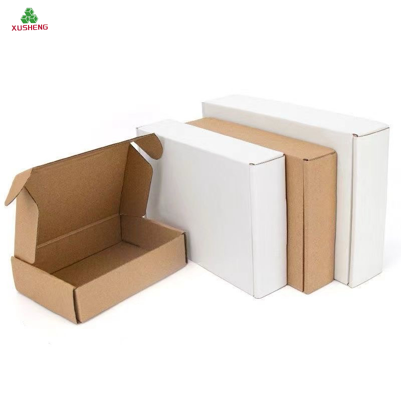 Eco-Friendly Biodegradable Recyclable Packaging Boxes with Handle and Embossing for Shoes &amp; Watch Gifts Mailing