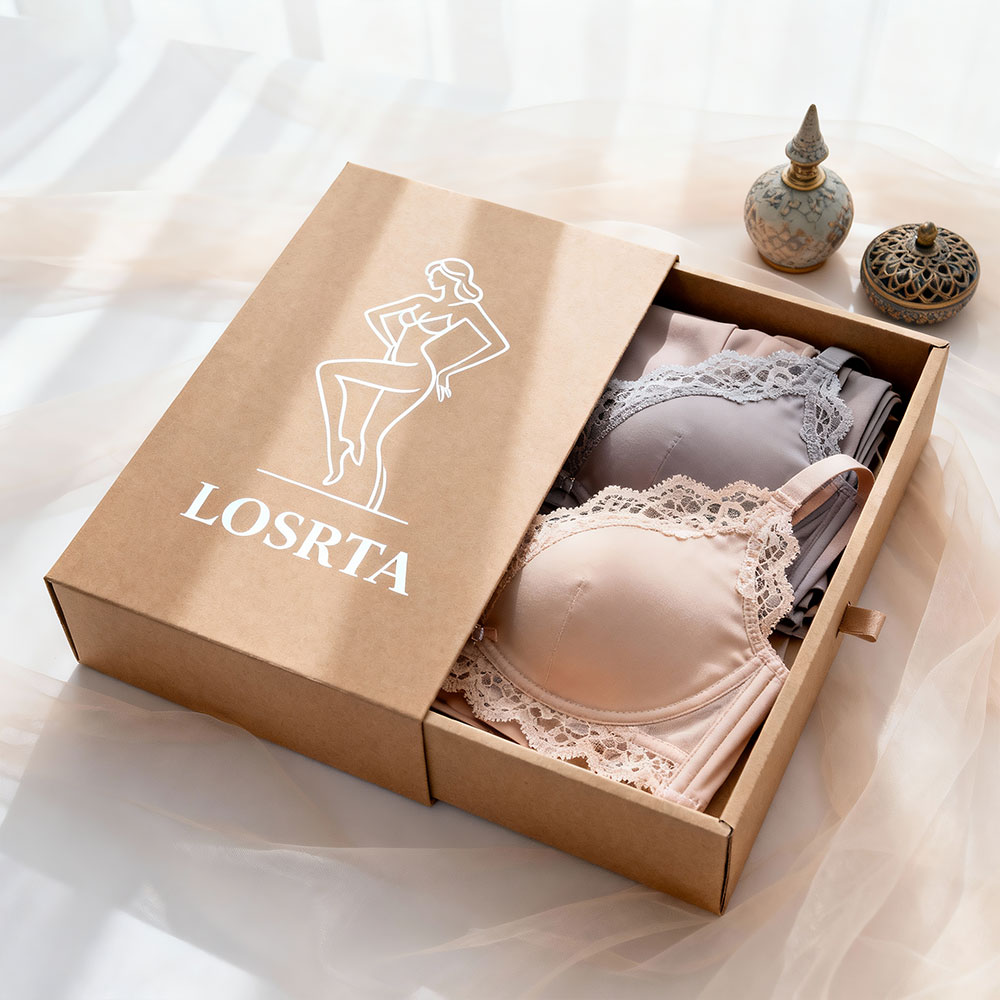 Custom Logo Print Debossing Luxury Paper Hard Cardboard Drawer Box Packaging Jewelry Underwear Sock Silk Scarf Sliding Out Box