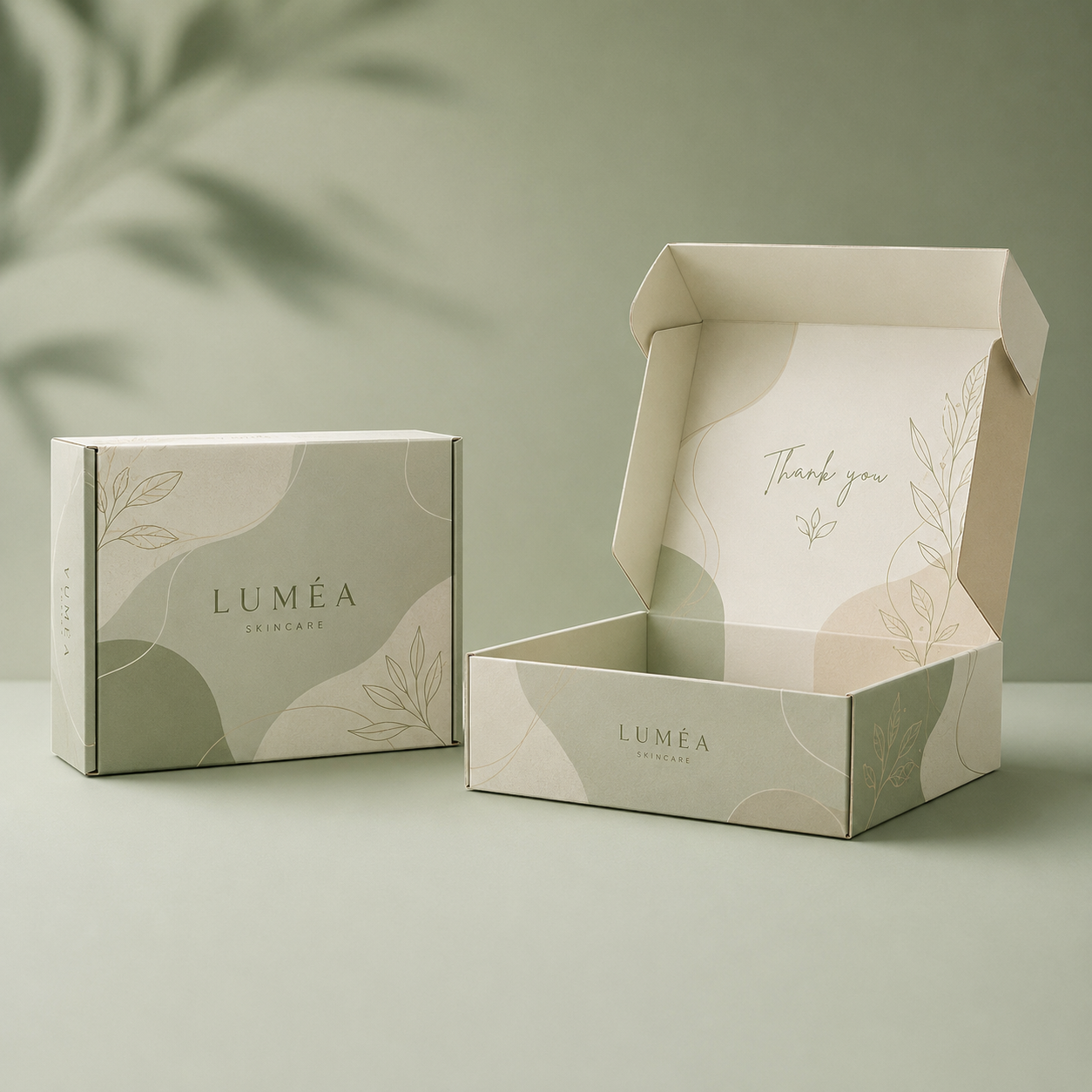 Custom Printed Color Packaging Boxes Foldable Mail Friendly Corrugated Cardboard Boxes Designed for Premium Gift Packaging