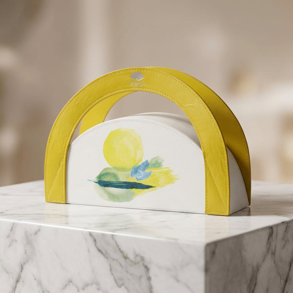 Custom Creative Foldable Half-Circle Gift Box with Handle Wine, Gifts, and Fashion Accessories Items Luxury Packaging Gift Boxes