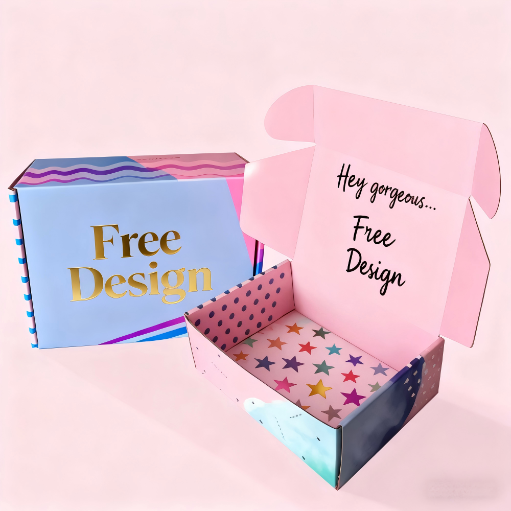 Gift Box Custom Printed Biodegradable Paper Packaging Mailer Box Free Design Recyclable Corrugated Cardboard Packaging Box