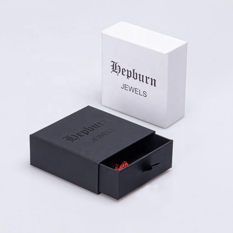 Jewelry Bracelet Necklace Box Earing Paper Gift Drawer Box Jewelry Packaging With Logo