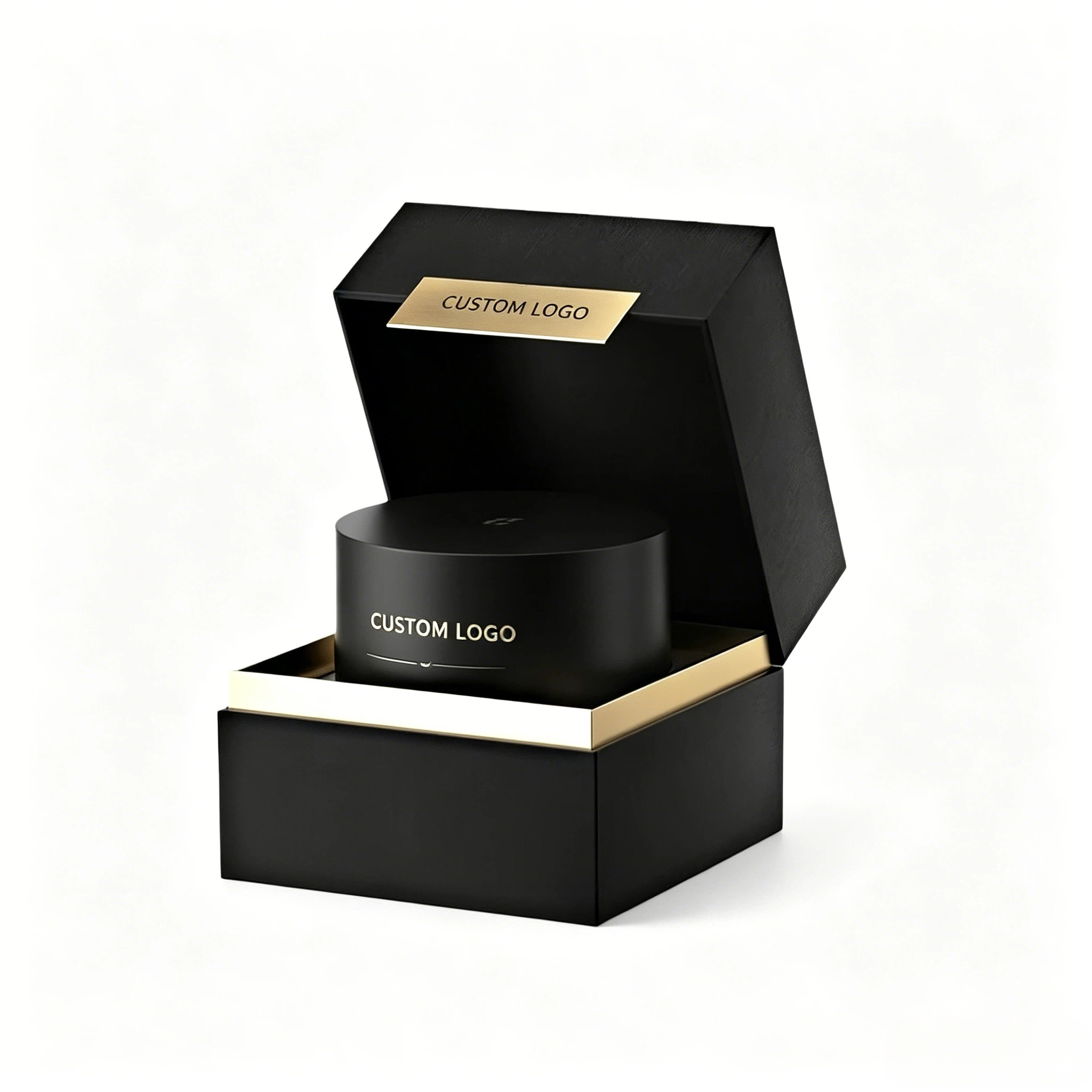 Recyclable Premium Custom Logo Magnetic Book-Shaped Flip Box, Luxury Makeup Cosmetic Paper Gift Packaging Wholesale