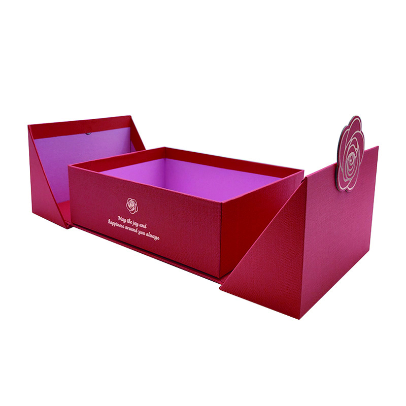 Luxury Reusable Eco-Friendly Cardboard Folding Gift Box Magnetic Closure UV Printing Black Finish Large Capacity for Gift