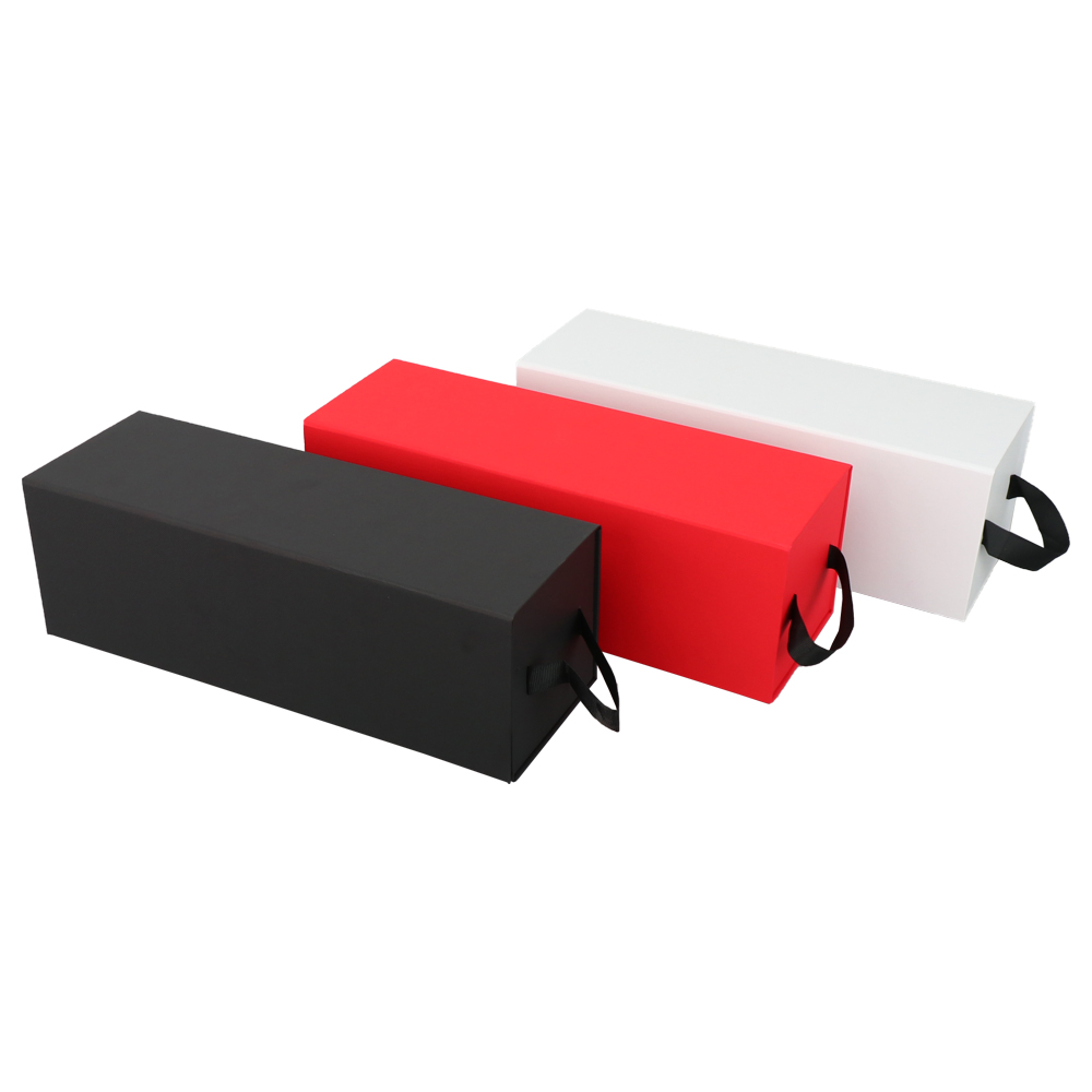 Wholesale Black Custom Luxury Magnetic Cardboard Rigid Craft Industrial Gift Wine Folding Paper Box