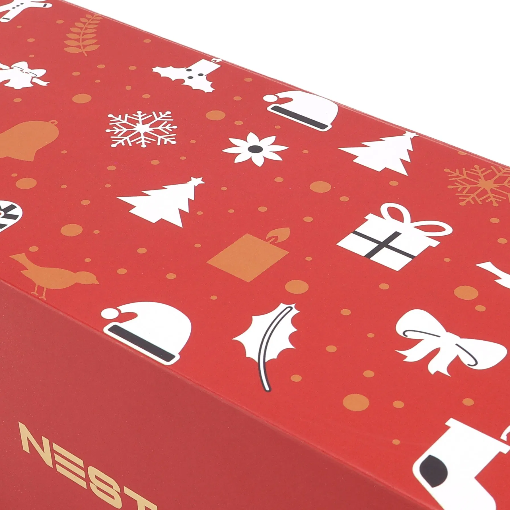 Gold Foil Printed Foldable Magnetic Gift Box for Wedding