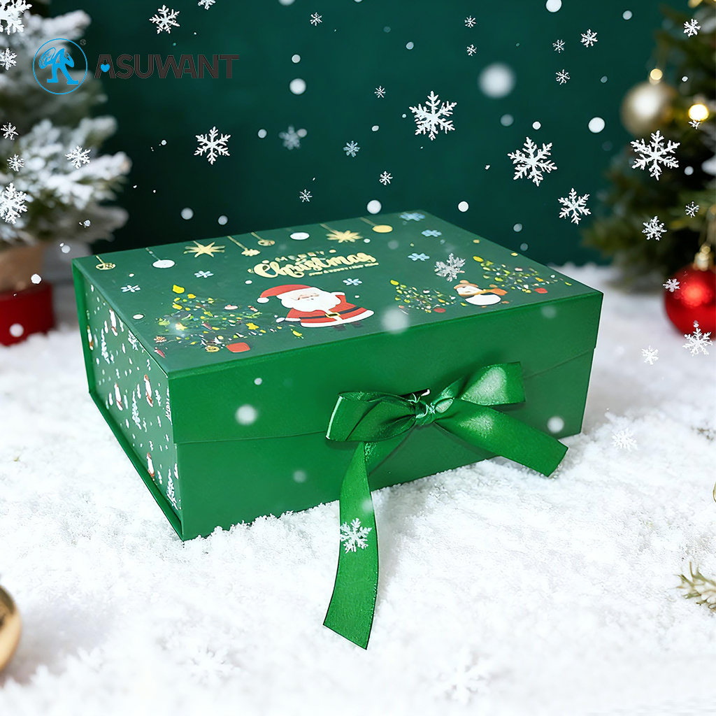 Wholesale Christmas Gift Boxes,Christmas Gift Packaging Boxes,Bow Magnetic Gift Boxes