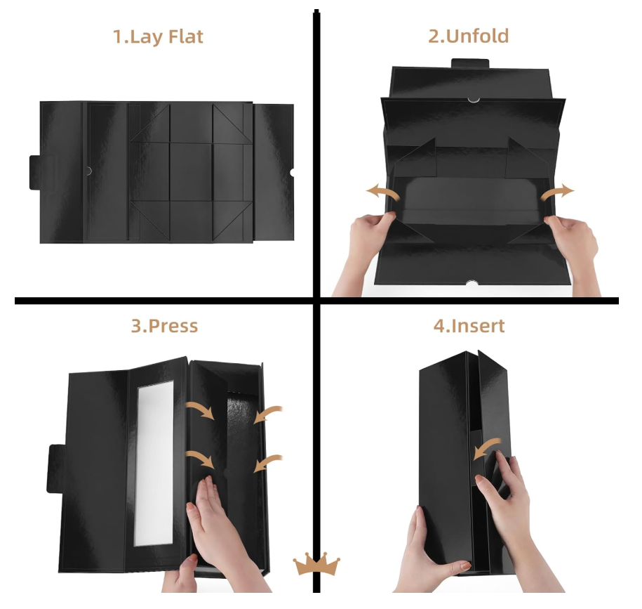 Custom Luxury Magnetic Wine Bottle Packaging Box Collapsible Gift Box for Liquor and Champagne