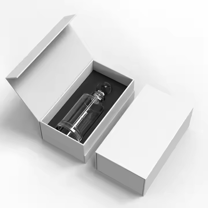 Custom Brand Perfume Gift Box With Satin Lining Luxury Skin Care Serum Cosmetic Paper Boxes