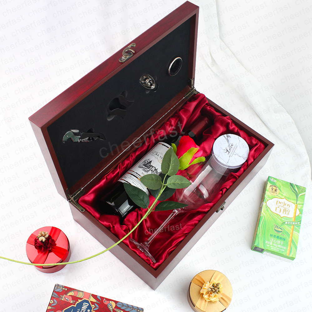 Welcome Printing Your Design Mdf Red Wine Wood Box Wonderful Birthday Gift 2 Bottle Wooden Wine Box
