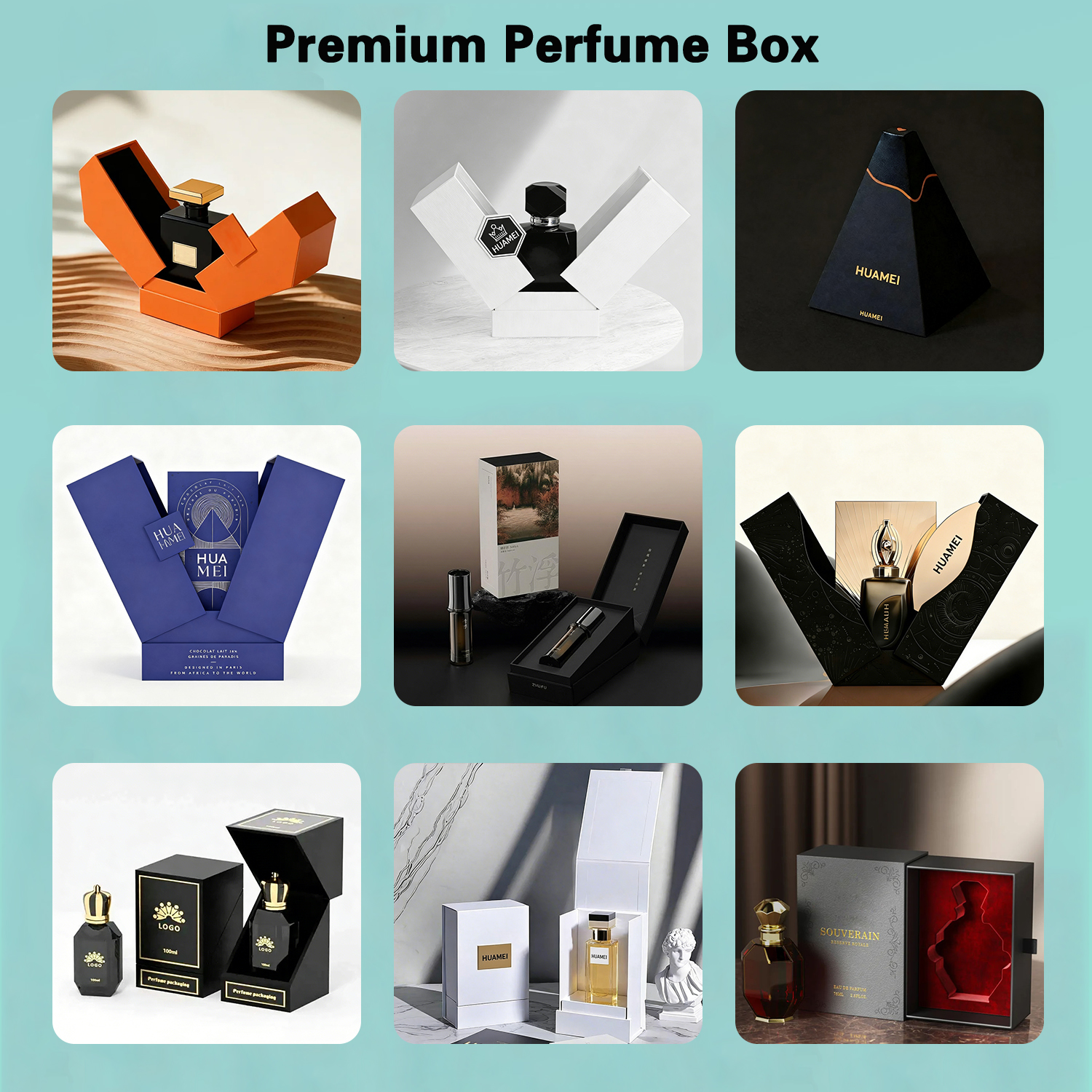 Luxury Magnet Close Double Door Gift Packaging Boxes Custom Cosmetic Packaging Magnetic Rigid Gift Box